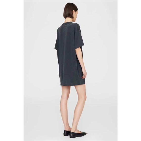 Anine Bing Beth Mini Kjole, Washed Black